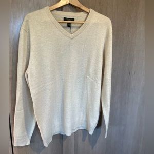 New Cashmere Sweater men’s large cream NWT Christmas Gift